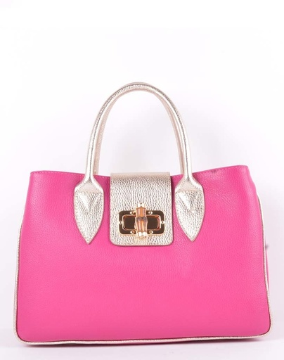 [552835] Leather handbag | Combination color