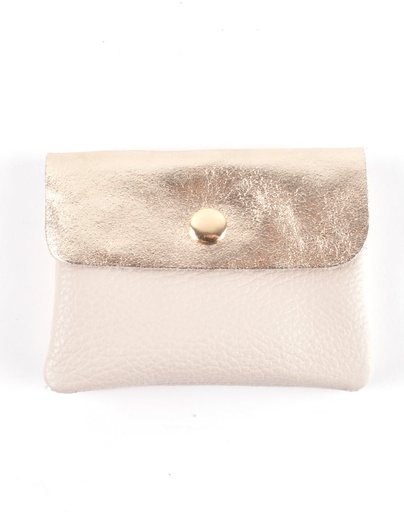 [559091 metallic] Leather wallet metallic  - Combi-color