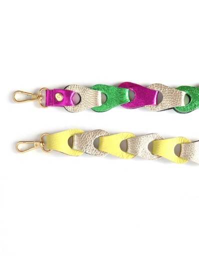 [5590902] Bagstrap braided metallic XL Summer colors  | 5590902